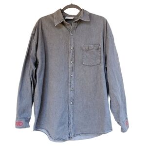 Vtg Crystal Springs L western roping riding shirt